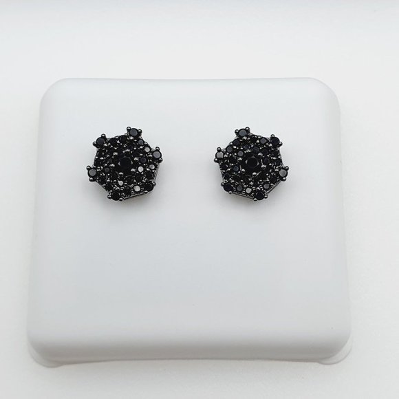 - "925 Sterling Silver Plated CZ Earrings, INUS1BR181 - Picture 5 of 9